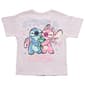 Girls (4-6x) Disney Stitch & Angel Tee & Short Set - image 3
