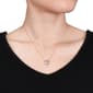 Gemstone Classics&#8482; 10kt. Rose Gold Double Heart Necklace - image 2