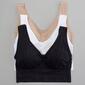 Plus Size Gloria Vanderbilt 3pk. Comfort Bras 3PKBRA664 - image 2