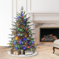 Puleo International 4.5ft. Pre-Lit Linden Fir Christmas Tree - image 3