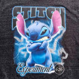 Young Mens Disney Stitch Crew Neck Short Sleeve Graphic Tee