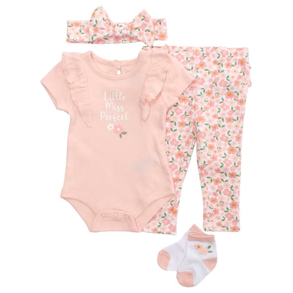 Baby Girl (3-6M) Baby Essentials(R) 4pc. Little Miss Perfect Set - image 