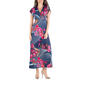 Womens 24/7 Comfort Apparel V-Neck Floral Maxi Dress - image 1