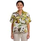 Womens Adrianna Papell Short Sleeve Watercolor Floral Blouse - image 1