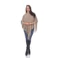 Womens White Mark Sansa Gold Knit Fringe Poncho - image 1
