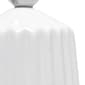 Simple Designs Off White Ceramic Pleated Base Table Lamp w/Shade - image 3