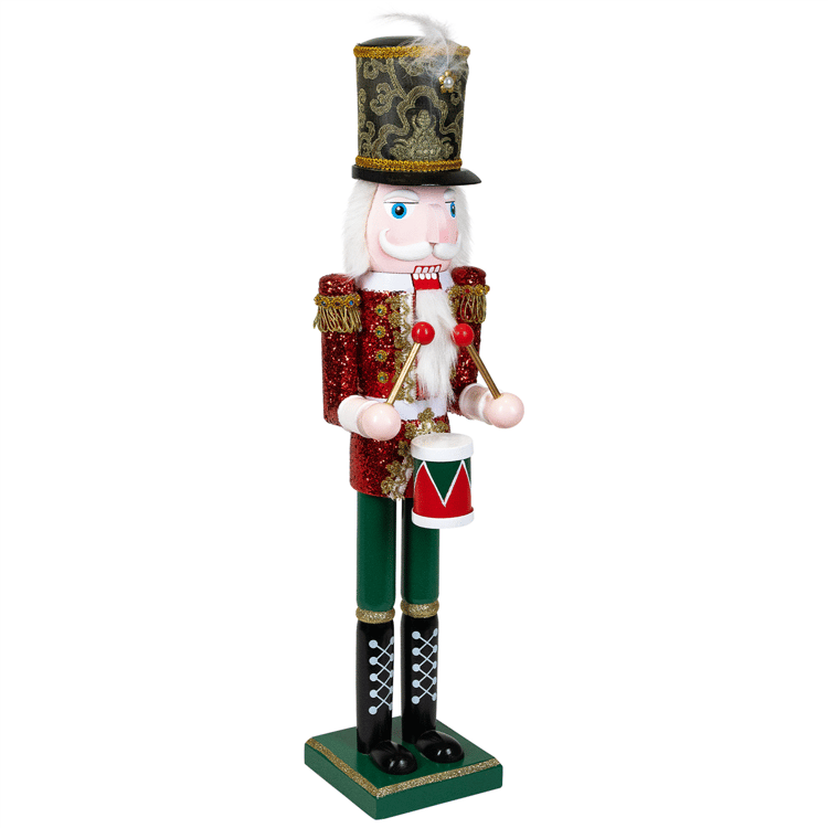 Northlight Glitter Christmas Nutcracker Drummer
