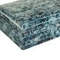 9th &amp; Pike® Shell Mosaic Patterned Wood Boxes - Set of 2 - image 4