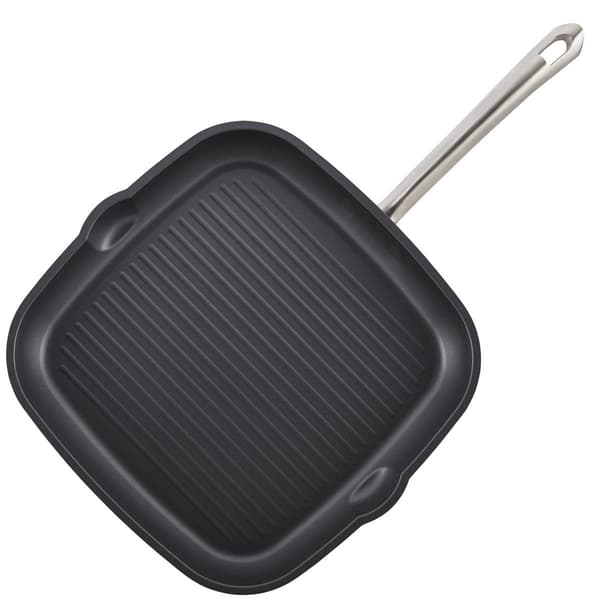 Anolon&#174; Accolade 11in. Hard-Anodized Nonstick Grill Pan