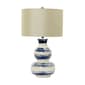 M.R. Lamp & Shade Striped Ceramic Table Lamp - image 1