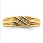 Mens Gentlemens Classics™ 14kt. Gold White Rhodium Accent Ring - image 4