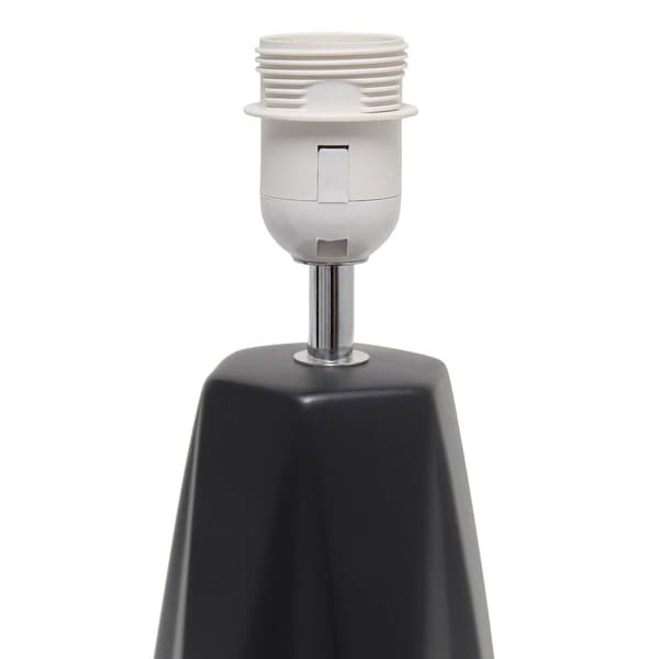 Simple Designs Ceramic Prism Base Table Lamp