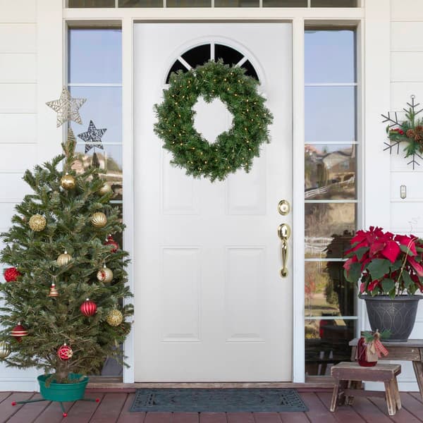 Northlight Seasonal LED Pre-Lit Pine Artificial Christmas Wreath