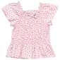 Girls (7-16) Star Ride(R) Flutter Sleeve Smocked Abstract Dot Top - image 1