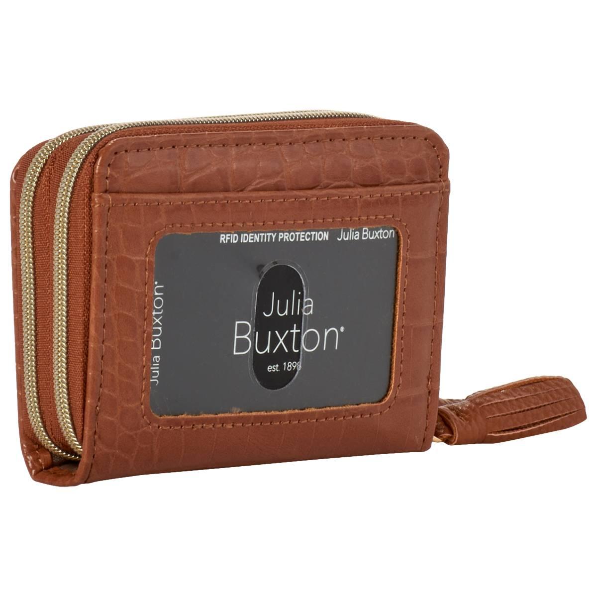 Womens Buxton Wizard Wallet - Camel Croc