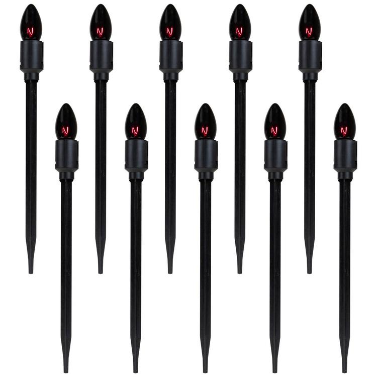 Northlight Seasonal 10ct. Purple Bulb Halloween Pathway Markers