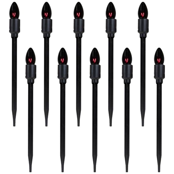 Northlight Seasonal 10ct. Purple Bulb Halloween Pathway Markers