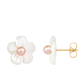 Splendid Pearls 14kt. Gold Mother of Pearl Stud Earrings