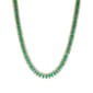 Gianni Argento Yellow Gold Plated & Lab Grown Emerald Necklace - image 2