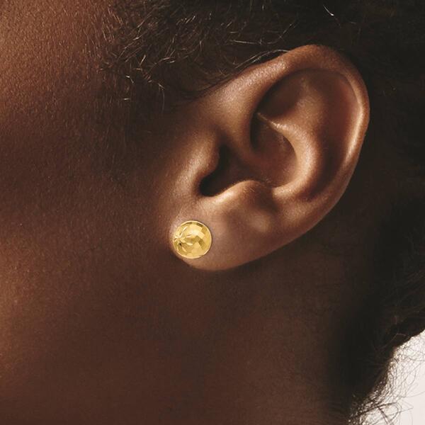 Gold Classics&#8482; 14kt. Gold 8mm Mirror Ball Stud Earrings
