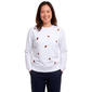 Womens Remi James Long Sleeve Leaves & Acorns Fleece Sweatshirt - image 1