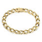 Mens Perry Ellis Gold-Tone Curb Chain Bracelet - image 1