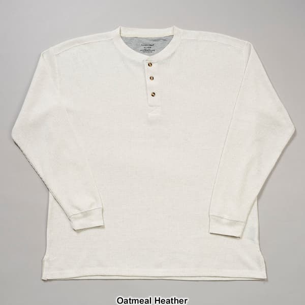 Mens Preswick & Moore&#174; Long Sleeve Thermal Henley Pajama Shirt