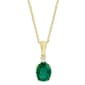 Gianni Argento Lab Grown Emerald Oval Pendant - image 1