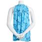 Womens Emily Daniels Sleeveless Leafy Floral Knit Blouse - image 2