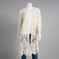 Womens Modena Crochet Knit Long Kimono - image 1