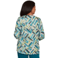Womens Alfred Dunner Lake Champlain V Neck Brushstroke Blouse - image 2