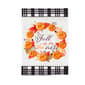 Evergreen Fall is in the Air Wreath Garden Linen Flag - image 1