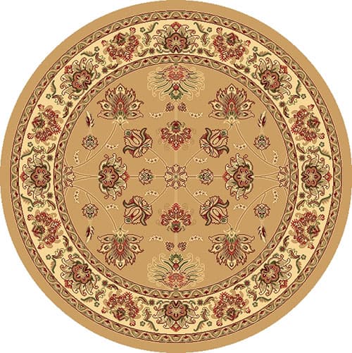 Rugs America™ New Vision Kashan Round Rug - Berber