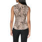 Womens DKNY Sleeveless Leopard Asymmetrical Neck Blouse - image 2