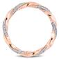 Diamond Classics&#8482; 10kt. Rose Gold 1/4ct. Diamond Eternity Ring - image 3