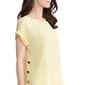 Womens Jones New York Short Sleeve Side Button Blouse - image 4