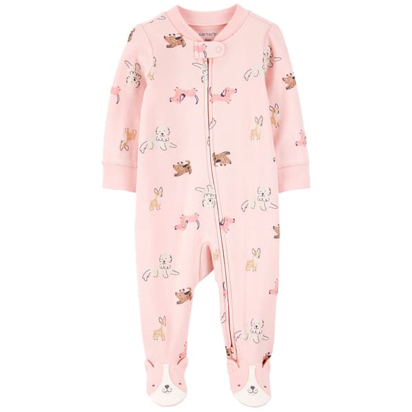 Baby Girl &#40;NB-9M&#41; Carters&#40;R&#41; Dog Foot Art iLock Sleep N Play