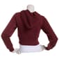 Juniors Derek Heart Fleece Cropped Zip Front Hoodie - image 2
