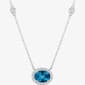 Nova Star(R) London Blue Topaz w/ Lab Grown Sapphire Necklace - image 1