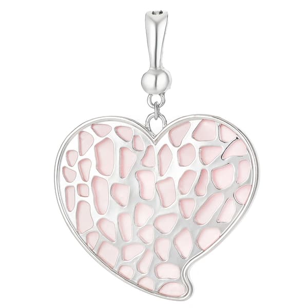 Wearable Art Gold-Tone Oval with Turquoise Stone Enhancer Pendant - image 