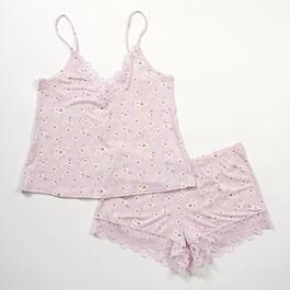 Womens Jessica Simpson Dollop Flowers Cami Shorts Pajama Set