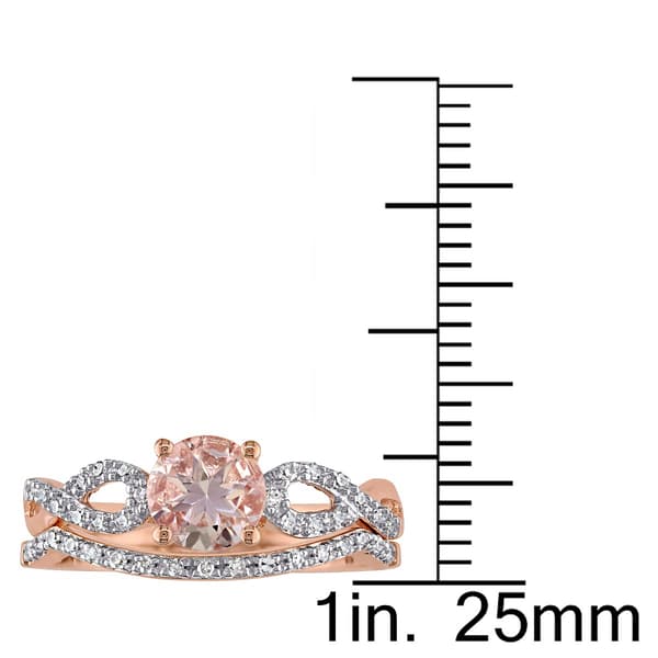 Gemstone Classics&#8482; 10kt. Rose Gold Bridal Set
