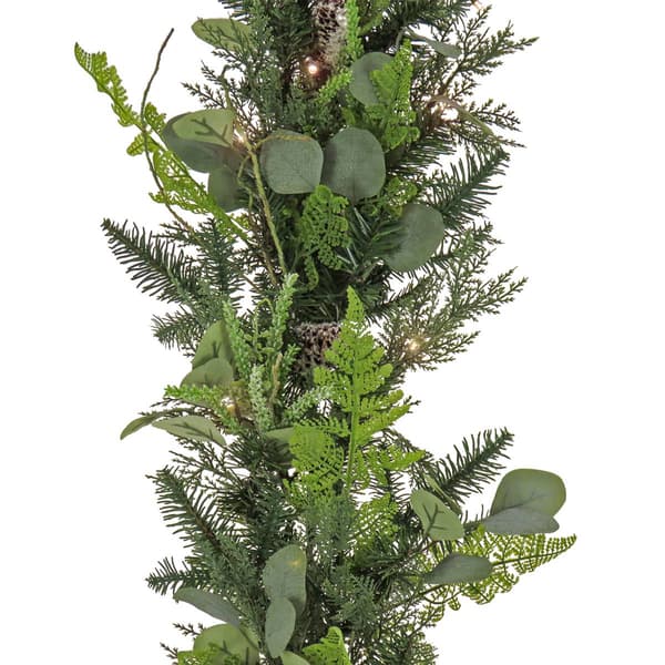 National Tree 9ft. Winter Garden Pre-Lit Garland w/ LED Lights