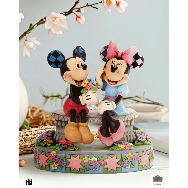 Jim Shore Disney Traditions Mickey & Minnie Spring Figurine