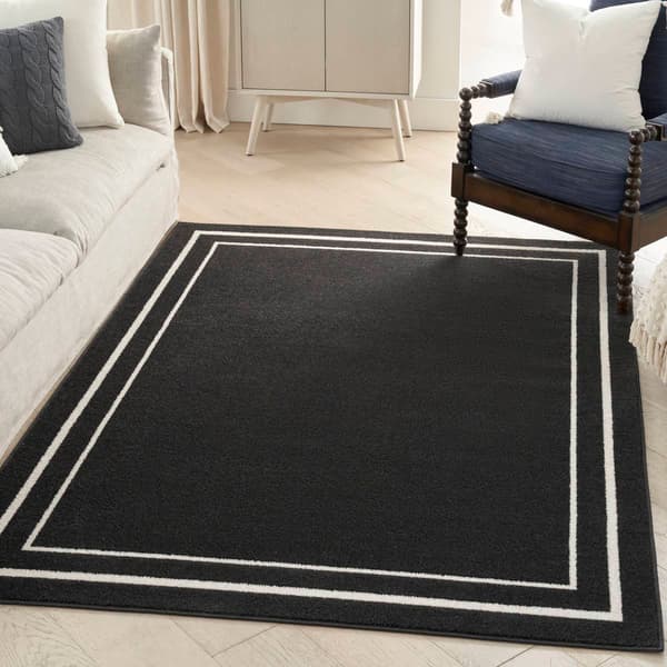 Nourison Essentials Double Border Indoor/Outdoor Large Area Rug