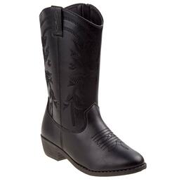Big Girls Kensie Girl Zip-Up Cowgirl Boots