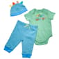 Baby Boy (3-12M) Little Me Dino Fun Bodysuit Set W/Hat - image 1