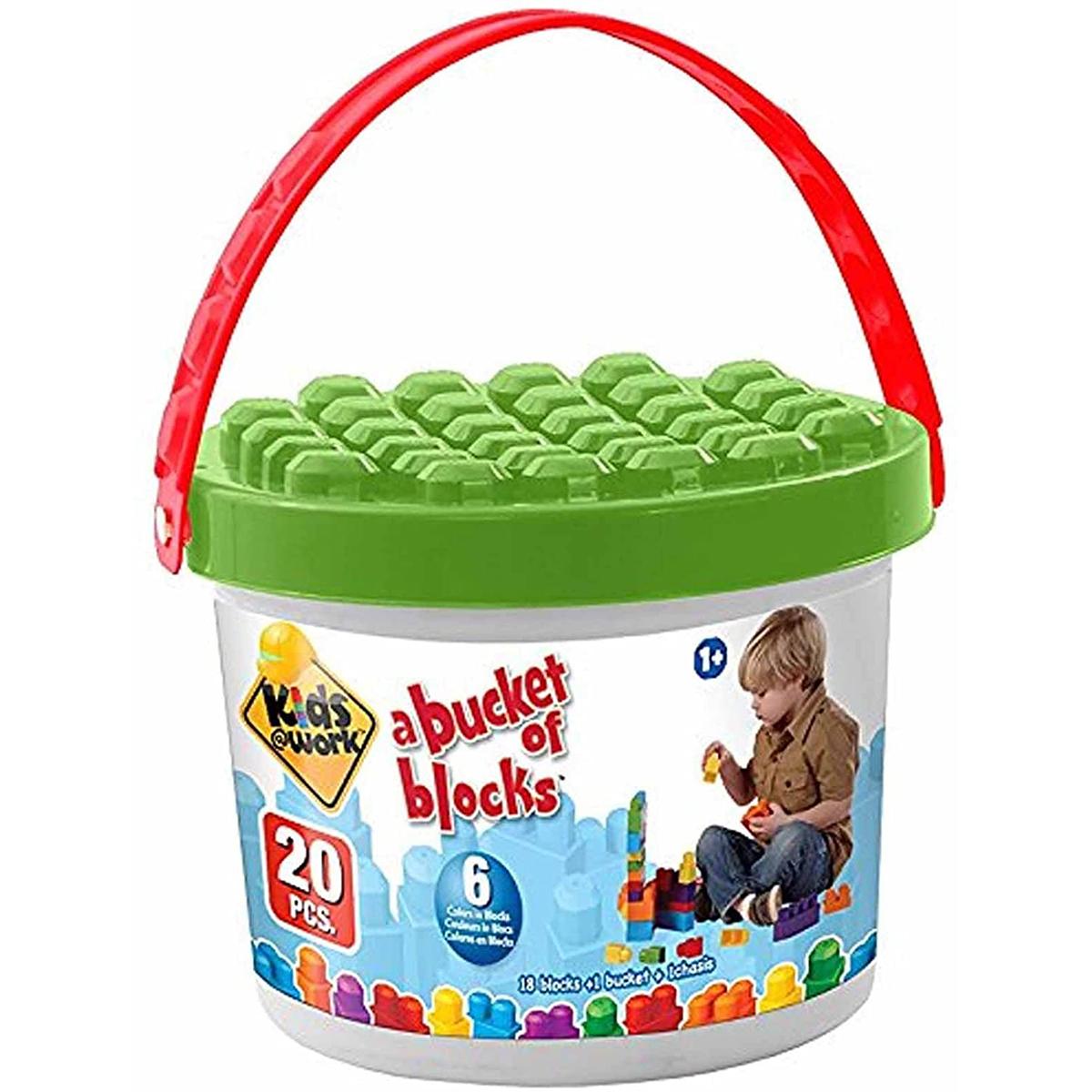 Kids @ Work 20pc. Block Bucket Set