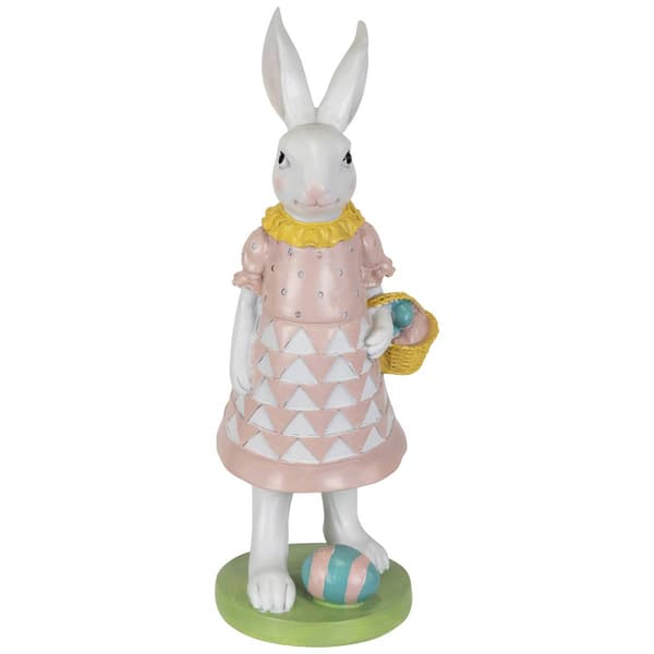Northlight Seasonal Bunny with Easter Basket Garden Statue