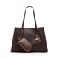 Anne Klein Bonded Dbl Cmp Tote W/Charm $102 - image 2